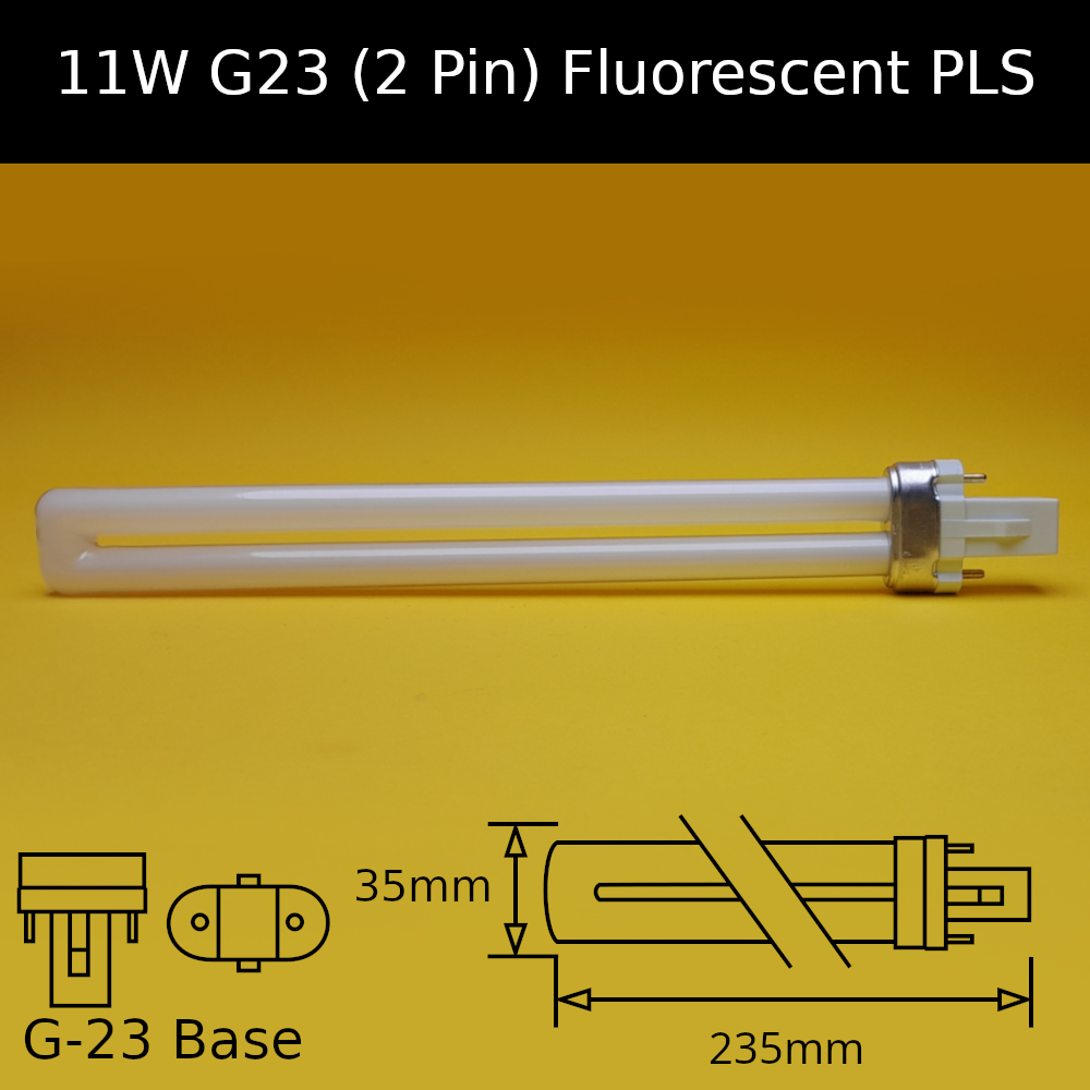 11W G23 (2 Pin) Fluorescent PLS