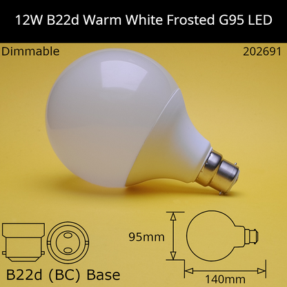 LED Frosted Dolly Bulbs