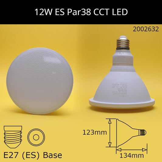 12W ES Par38 230V Tri Colour LED