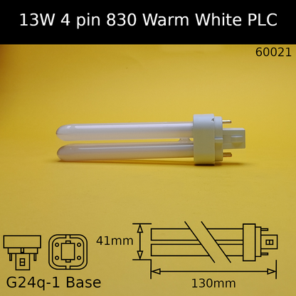 13W G24q (4 Pin) Fluorescent PLC