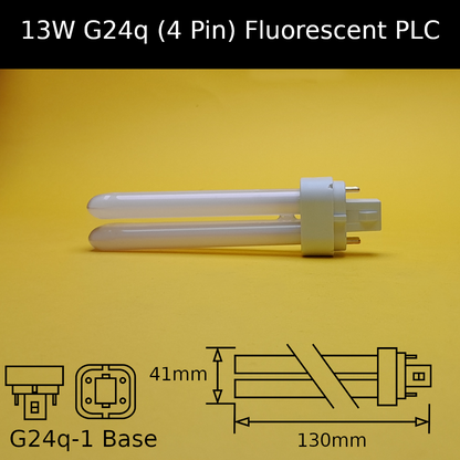 13W G24q (4 Pin) Fluorescent PLC