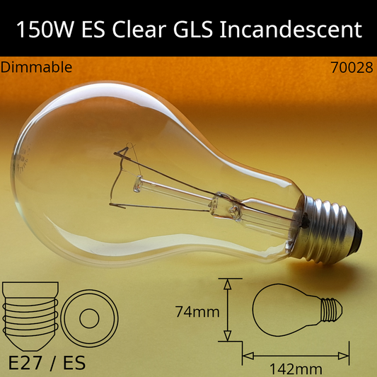 E27 (ES) / 150W - Clear / No Discount Available