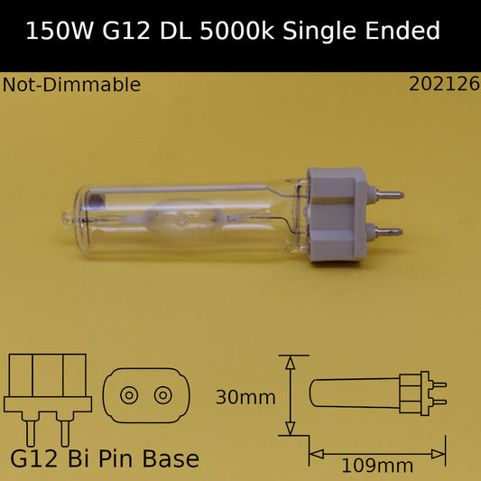 150W G12 Single Ended DL Daylight Metal Halide