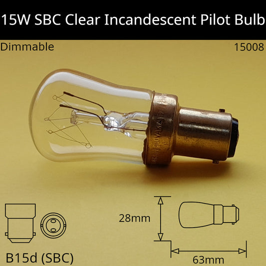 B15D (SBC) / 15W / 220V - 240V / No Discount Available