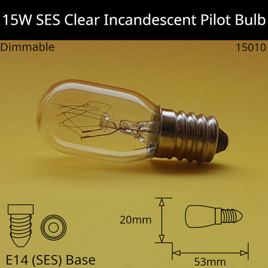 E14 (SES) / 15W / 220V - 240V / No Discount Available