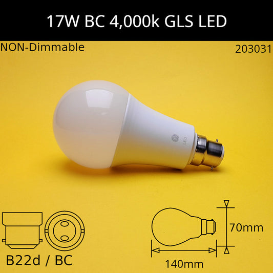 4000K - Cool White / No / 17W - 2000lm