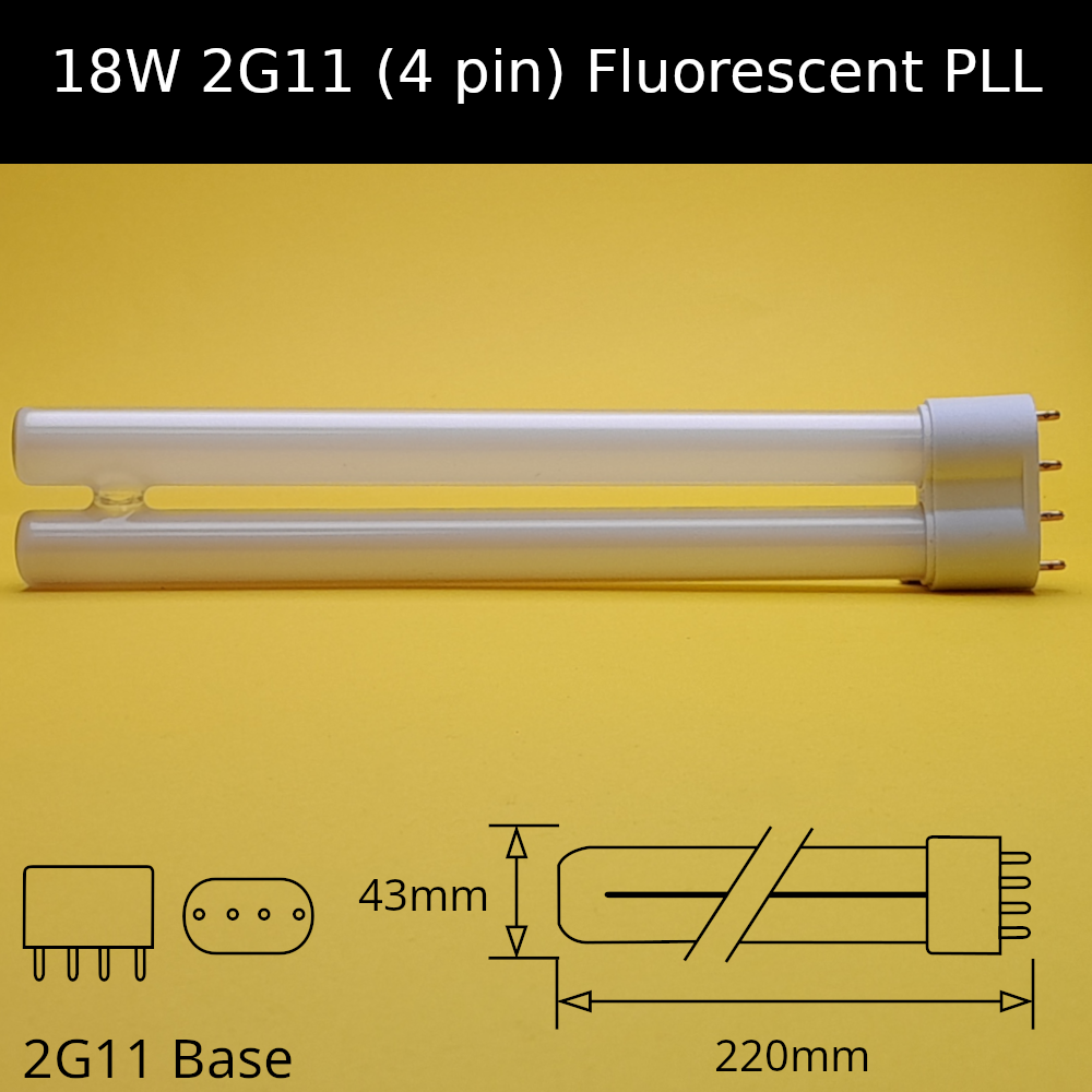 18W 2G11 (4 pin) Fluorescent PLL