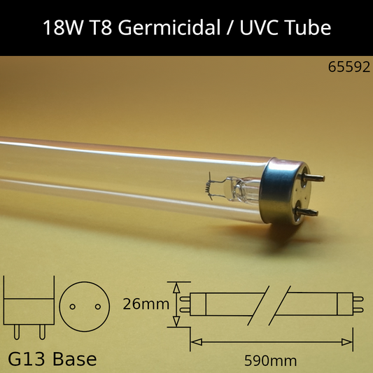 18W T8 590mm UVC Germicidal Fluorescent
