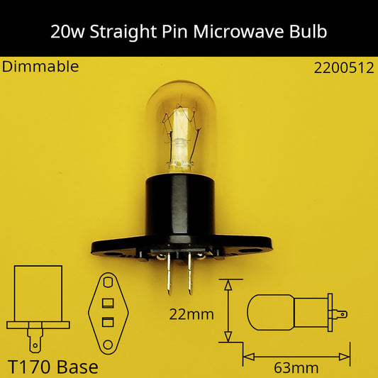 Microwave / 220V - 240V / T170 Straight Pin Diamond Base / 20W
