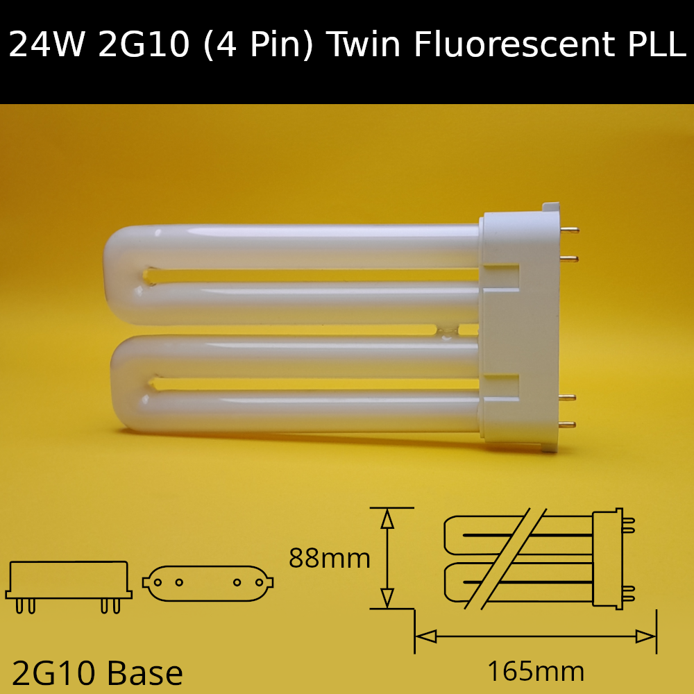 24W 2G10 (4 pin) Twin Fluorescent PLL