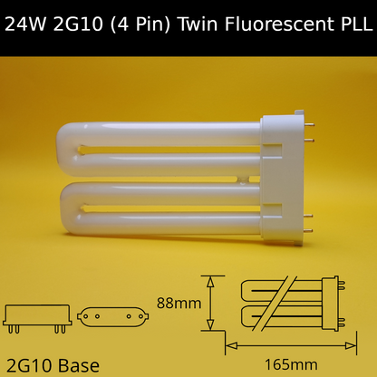 24W 2G10 (4 pin) Twin Fluorescent PLL