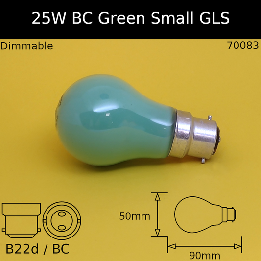 BC (B22D) / GREEN / 25W