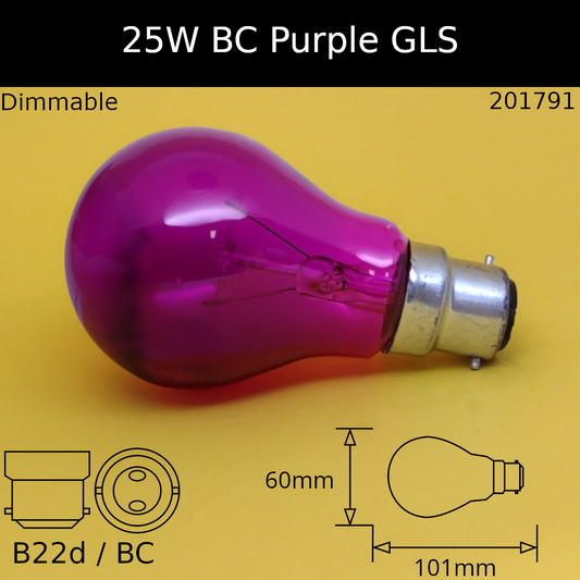 BC (B22D) / PURPLE / 25W