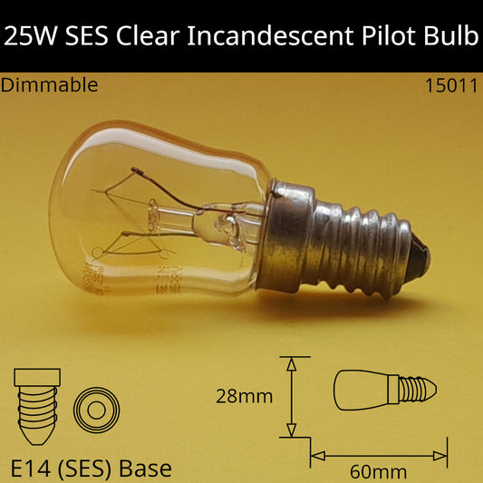 E14 (SES) / 25W / 220V - 240V / No Discount Available