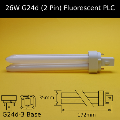 26W G24d (2 Pin) Fluorescent PLC