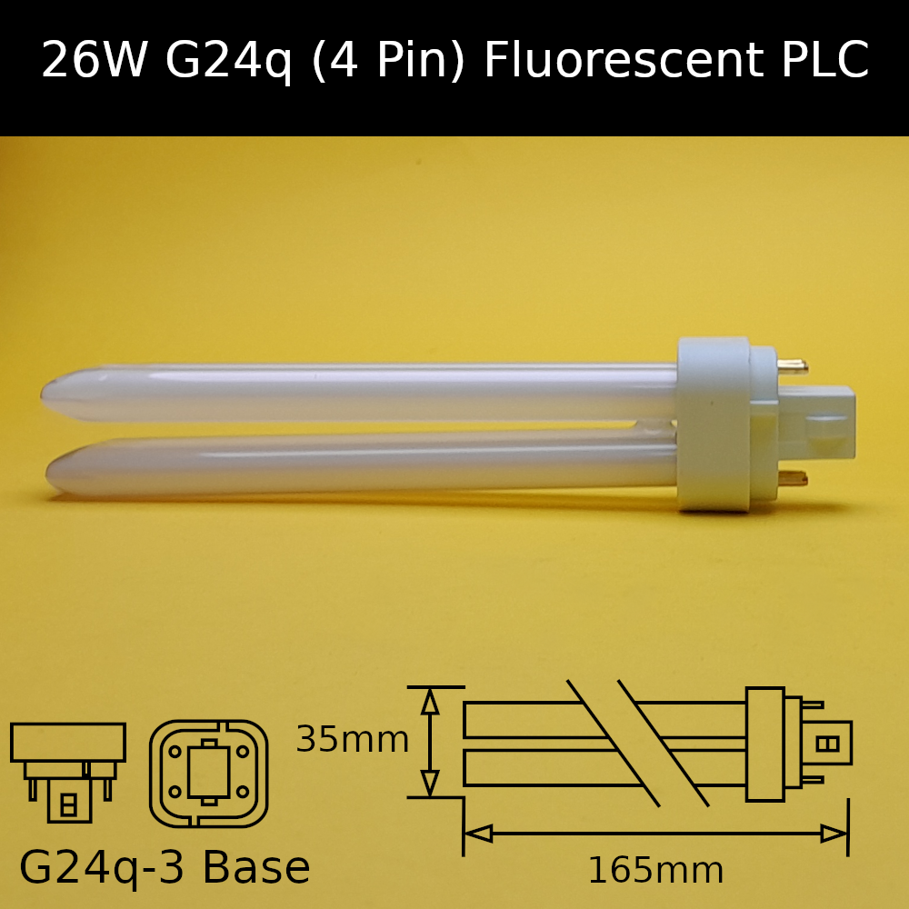26W G24q (4 Pin) Fluorescent PLC