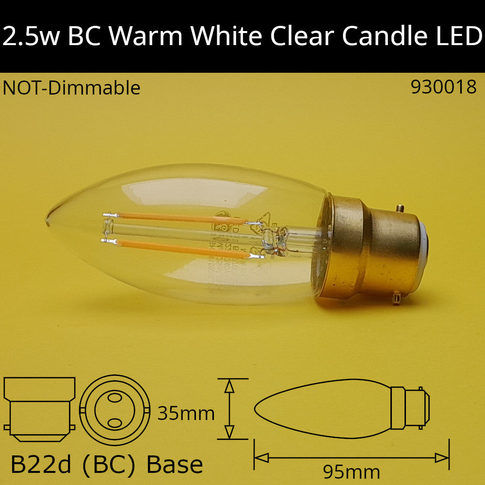 LED Clear Candles