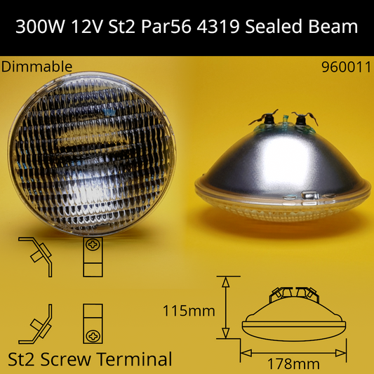 300W 12V Par56 4319 Sealed Beam Swimming Pool Light