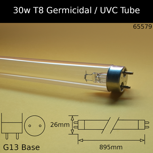 30W T8 895mm UVC Germicidal Fluorescent
