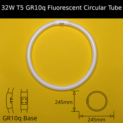 32W T5 GR10q 245mm Fluorescent Circular Tube