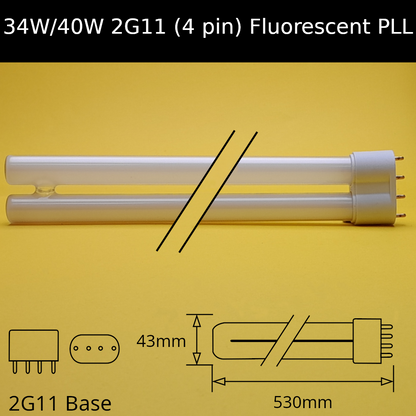 34W/40W 2G11 (4 pin) Fluorescent PLL