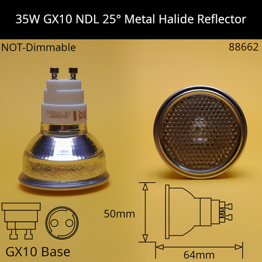 35W GX10 25° NDL 942 4,200K Metal Halide Reflector