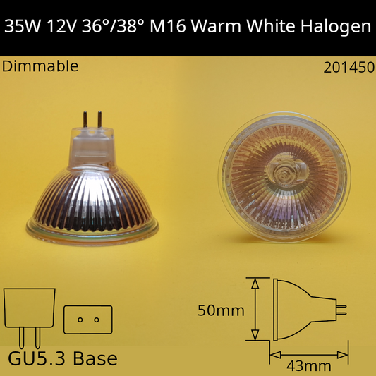 12V / 35W - 36/38 Degree / 2000hrs