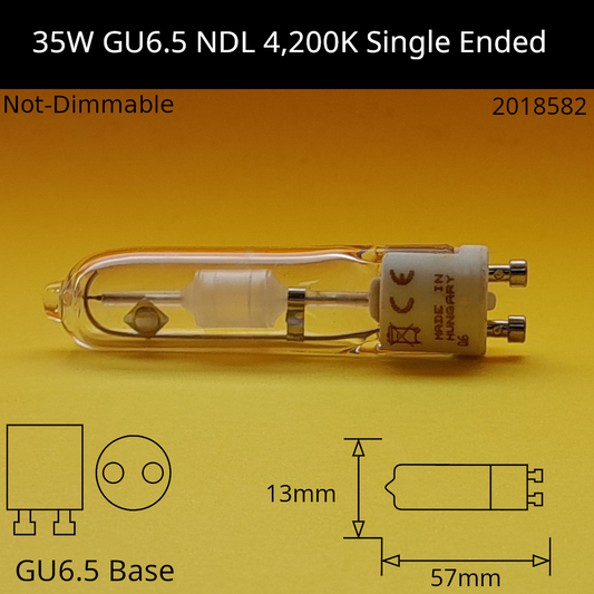 35W GU6.5 Single Ended NDL 942 Metal Halide