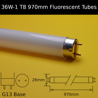 36W-1 T8 970mm Fluorescent Tubes