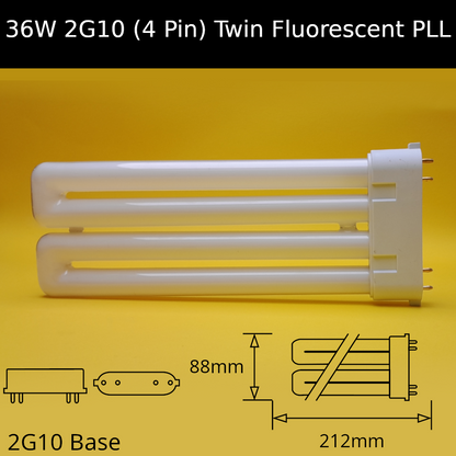 36W 2G10 (4 pin) Twin Fluorescent PLL
