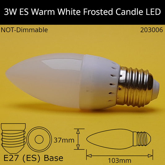 E27 (ES) / 3,000K - Warm White / 3W (=25W)