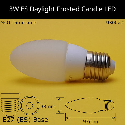 E27 (ES) / 6,000K - Daylight / 3W
