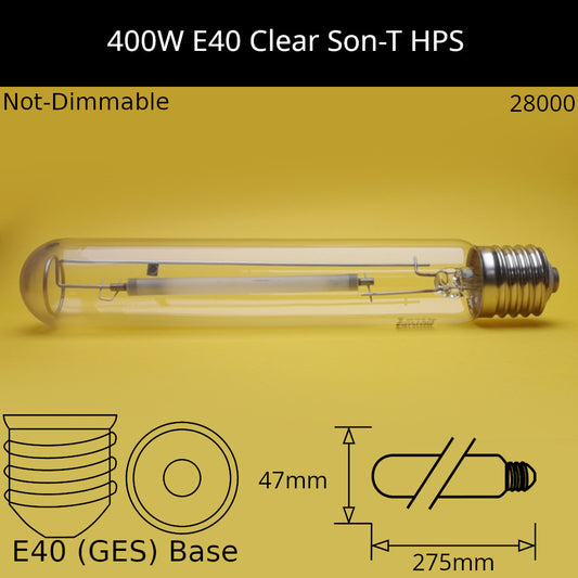 400W GES Tubular High Pressure Sodium (HPS / SON-T)