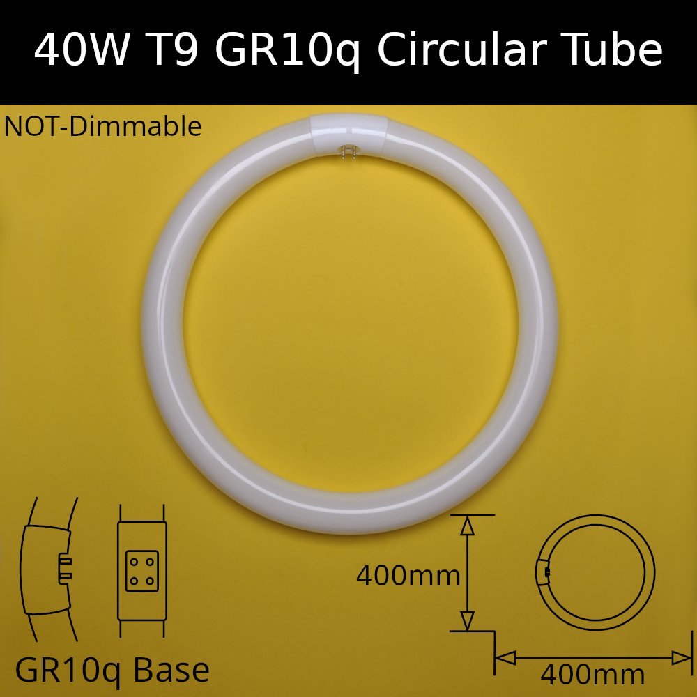 40W T9 GR10q Circular Tube