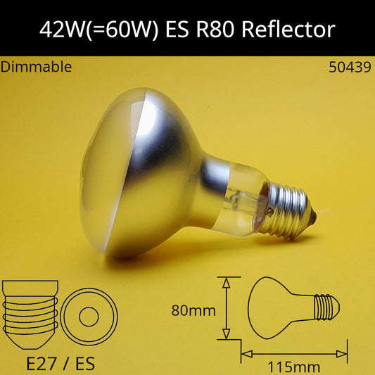 E27 (ES) / 42W(=60w Incandescent)