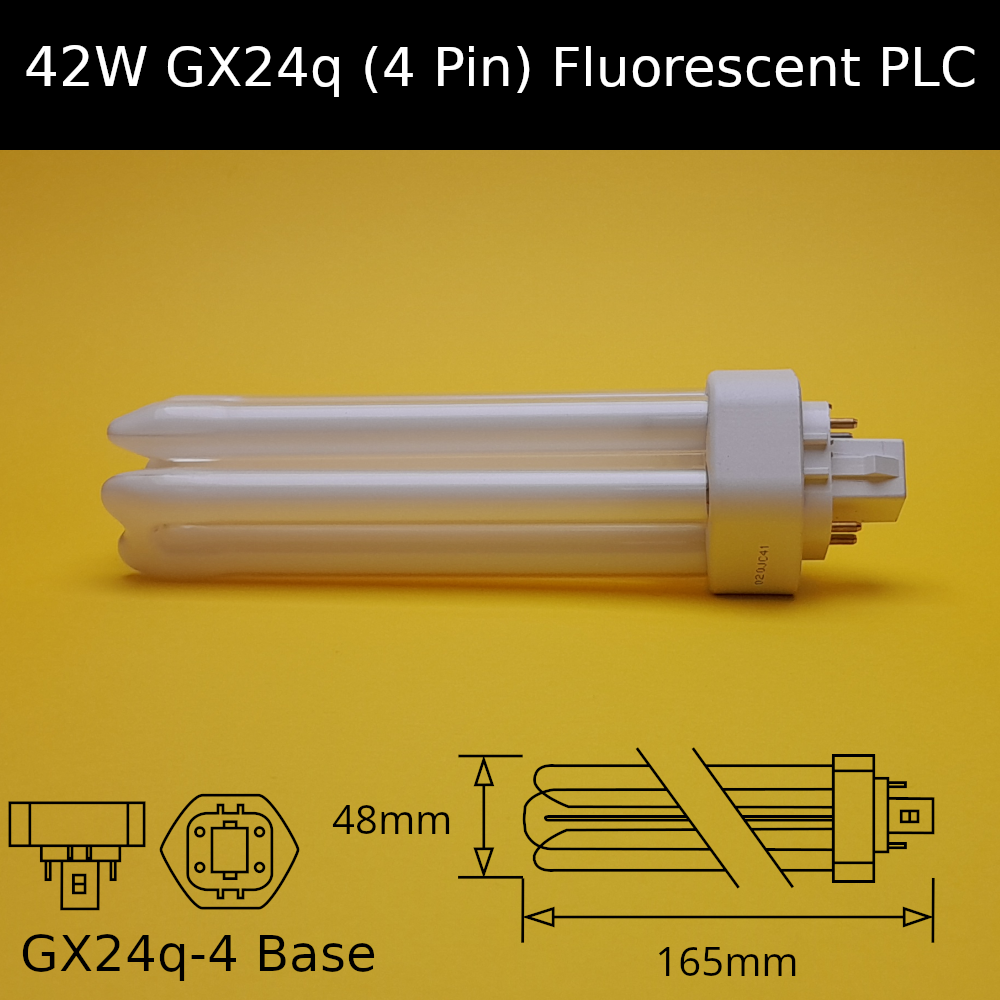 42W GX24q (4 Pin) Fluorescent PLC