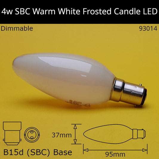 B15D (SBC) / 2,700k - Warm White / 4W - Dimmable