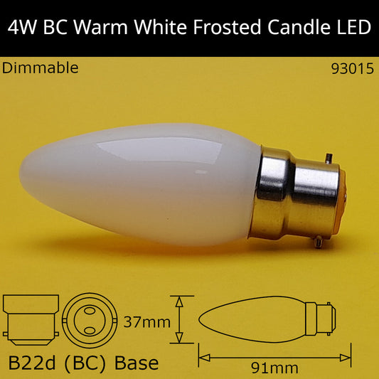 B22D (BC) / 2,700k - Warm White / 4W - Dimmable