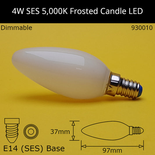 E14 (SES) / 5,000k - Neutral Daylight / 4W - Dimmable