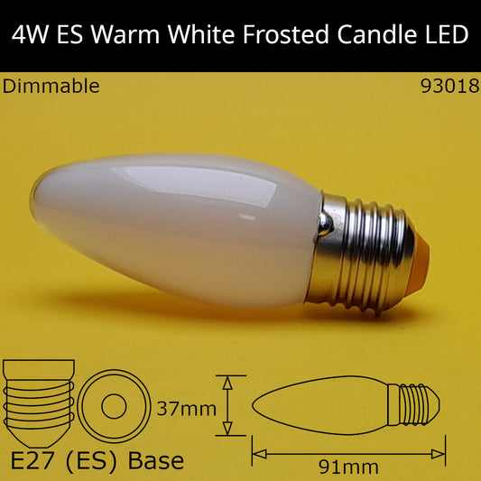 E27 (ES) / 2,700k - Warm White / 4W - Dimmable