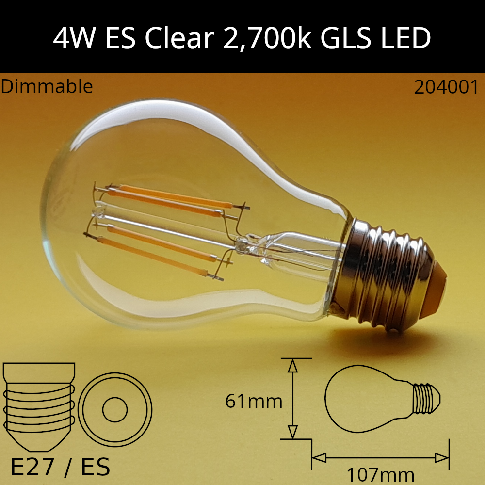 LED Filament Clear GLS