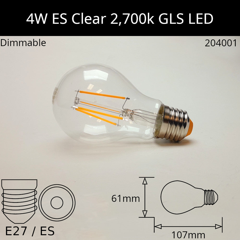 LED Filament Clear GLS