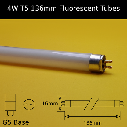 4W T5 136mm Fluorescent Tubes