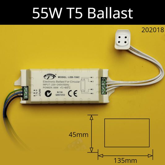 Electronic Fluorescent Ballast / 55W - T5