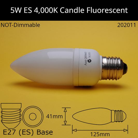 E27 (ES) / 4,000K - Cool White / 5W