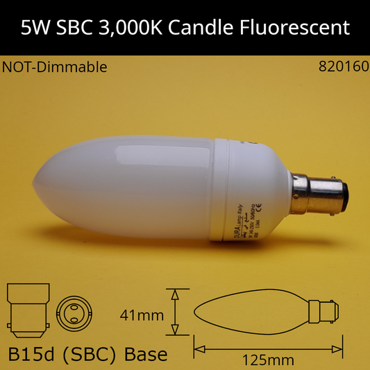 B15D (SBC) / 3,000K - Warm White / 5W
