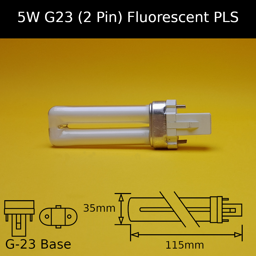 5W G23 (2 Pin) Fluorescent PLS