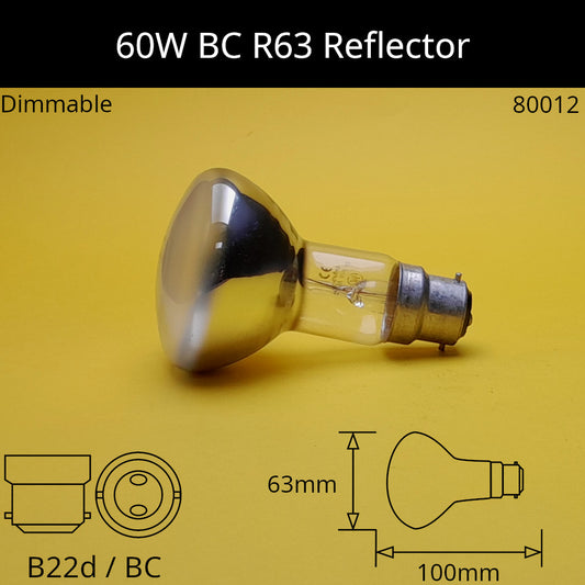 R63 / B22D (BC) / 60W