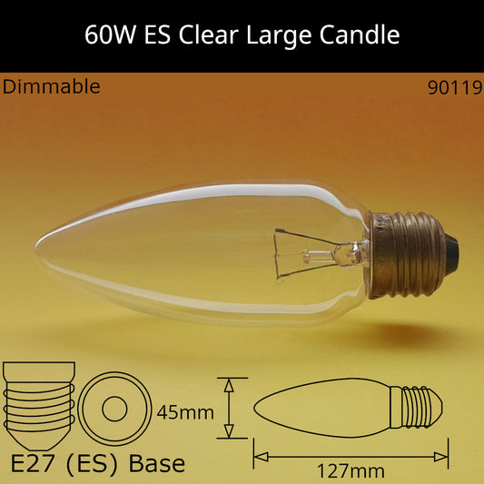 E27 (ES) / Clear Plain / 60W