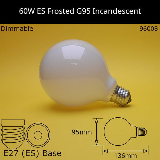 G95 - 95mm / E27 (ES) / 60W